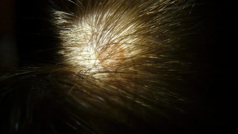 Badanie skóry głowy u dermatologa przy objawach atopowego zapalenia skóry